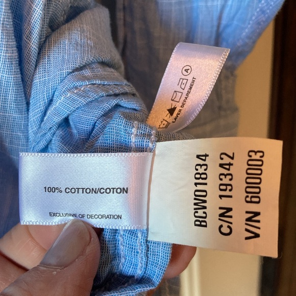 4XB Big Cutter & Buck Light Blue Button Down Dress Shirt - Picture 12 of 13